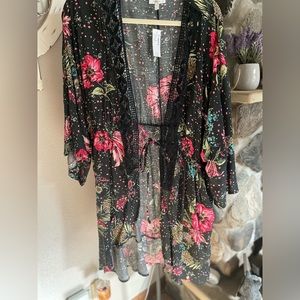 Maurice’s floral kimono 0X